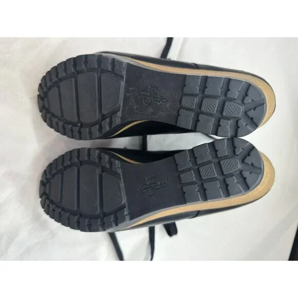 Cole Haan Waterproof Henson Wedge Black Leather Shearling Genuine Sheep sz 10B - Picture 7 of 10